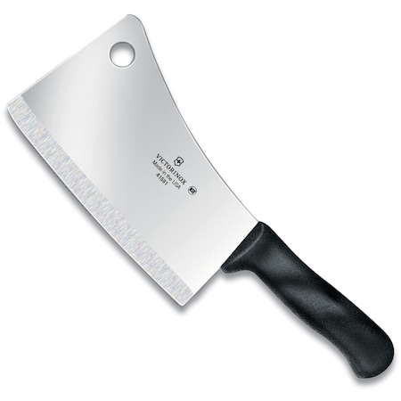 Swiss Army Brands 2023 Victorinox 41591 Kitchen Black Cleaver, 7In X 3In, 15 Oz. VIC-7.6059.16